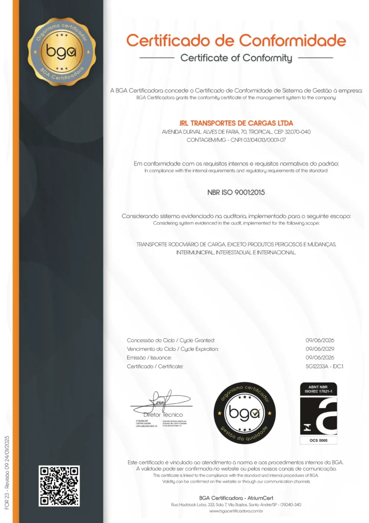 JRL ISO 9001